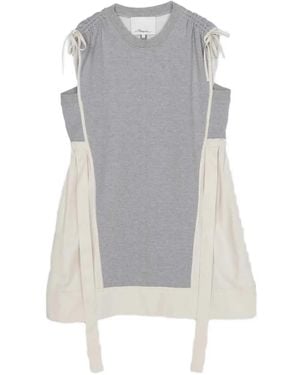 3.1 Phillip Lim Robe Mi-Longue À Détail Noué - Grey