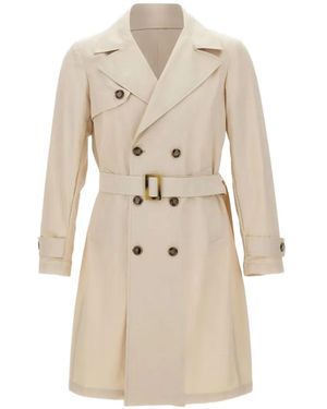 Barba Napoli Oxford Trenchcoat - Natural