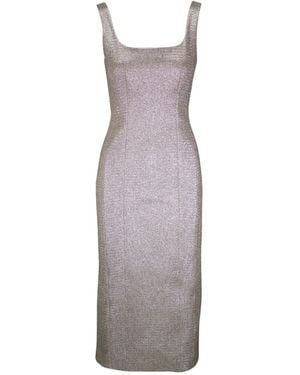 Adam Lippes Square-Neck Dress - Purple