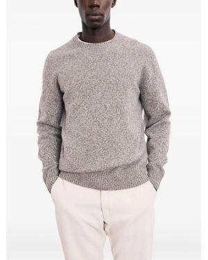Hartford Speckled Crew-Neck Sweater - Grey