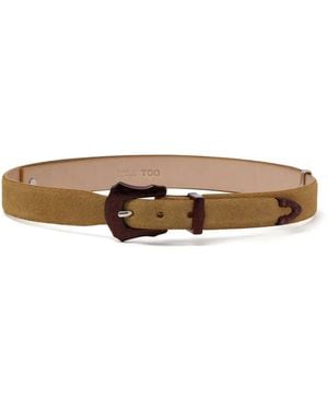 Toga Gürtel Aus Wildleder - Weiß
