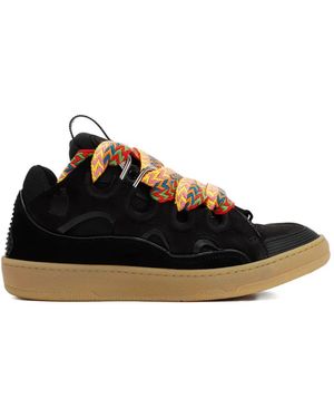 Lanvin Sneakers With Patterned Laces - Black