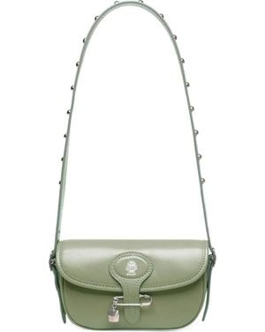 Bally Mini Beckett Leather Shoulder Bag - Green