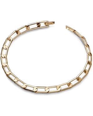 Maria Black Brick Link-Chain Bracelet - Metallic