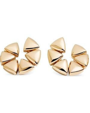 Vhernier Boucles D'Oreilles Triangular Elements En Or 18Ct - Métallisé