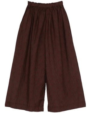 Daniela Gregis Elasticated-Waistband Palazzo Pants - Purple