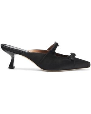 SCAROSSO Liz 55Mm Pointed-Toe Mules - Black