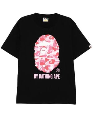 A Bathing Ape Graphic-Printed T-Shirt - Black