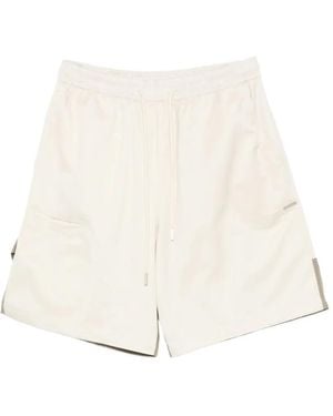 Yes London Drawstring Elasticated Shorts - White