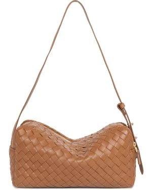 Elleme Small Trousse Woven-Leather Shoulder Bag - Brown