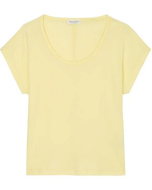 Marc O' Polo Scoop-Neck Short-Sleeve T-Shirt - Yellow