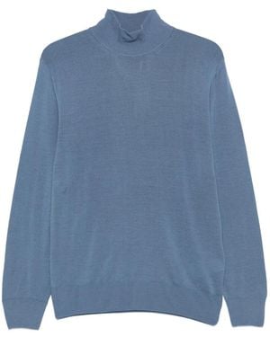 Canali ハイネック セーター - ブルー