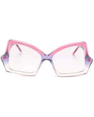 Kuboraum Gafas De Sol Maske P30 Con Montura Geométrica - Rosa