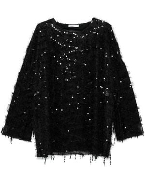 Niccolò Pasqualetti Sequin-embellished Top - ブラック