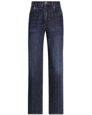 Dolce & Gabbana Jeans Taglio Comodo Con Ricamo - Blu