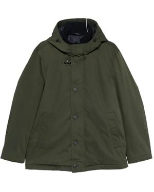 Fay Hooded-Neck Jacket - Green