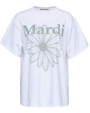 MARDI MERCREDI Flower-Print T-Shirt - Blue