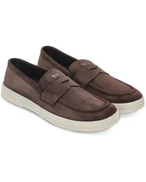 Prada Loafer Aus Wildleder - Braun