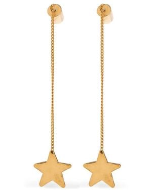 Jil Sander Pendientes Con Colgante De Estrella - Metálico