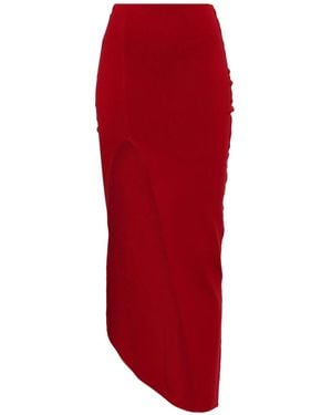 Rick Owens Fitted Asymmetric Design Skirt - Red