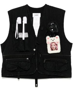Doublet Chaleco Oshi-Katsu con bolsillo - Negro