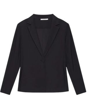Maliparmi Single-Button Notched-Lapels Blazer - Blue