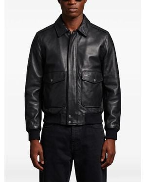 Schott Nyc A-2 Leather Jacket - Black