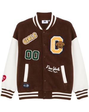 Chocoolate Logo-Embroidered Jacket - Brown