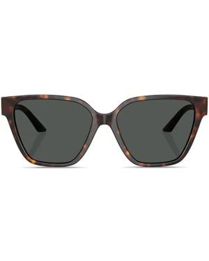 Versace Greca Strass Butterfly-Frame Sunglasses - Grey