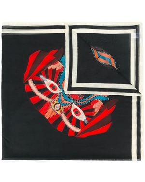 Givenchy Imperial Rottweiler Printed Scarf - Red