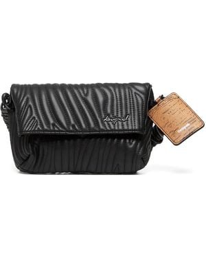 Desigual Borsa Tote Con Manico Intrecciato - Nero