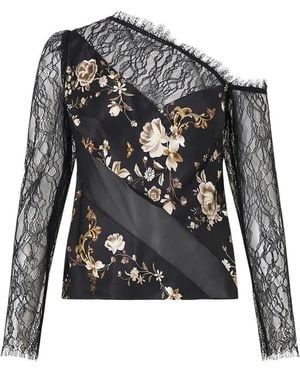 CAMILLA Flamenco Folklore Top - Black