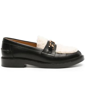 Tod's シアリングパネル ローファー - ブラック
