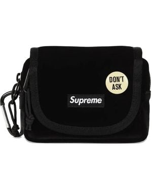 Supreme Logo-Patch Belt Bag - Black