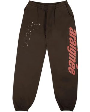 Sp5der Pantalones De Chándal Araignee Con Estrella Estampada - Marrón