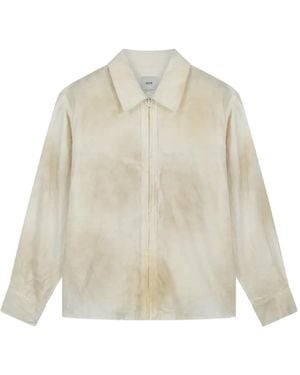 Arte' Sobrecamisa Con Motivo Tie-Dye - Blanco