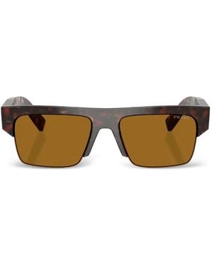 Prada Square-Frame Sunglasses - Brown