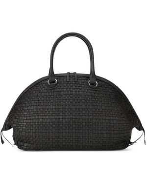 STAUD Hester Woven Tote Bag - Black