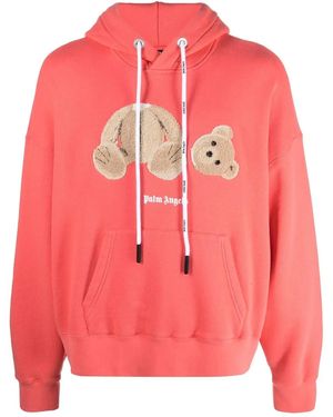 Palm Angels Hoodie À Logo Imprimé - Pink