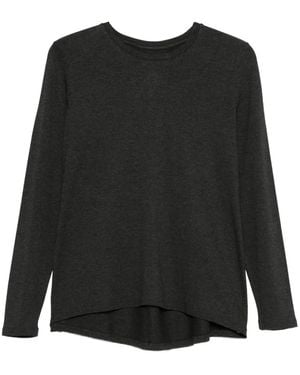 Majestic Filatures ラウンドネック ロングtシャツ - ブラック