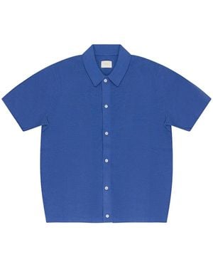 Aimé Leon Dore Cardigan Shirt - Blue