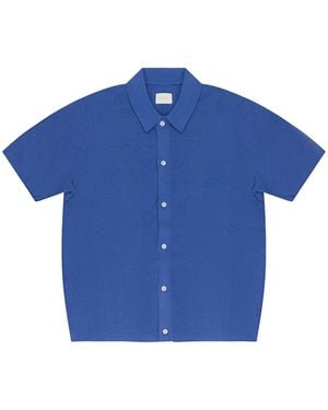 Aimé Leon Dore Cardigan Shirt - Blue