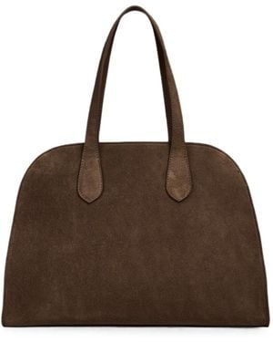 Liviana Conti Madison Suede Tote Bag - Brown