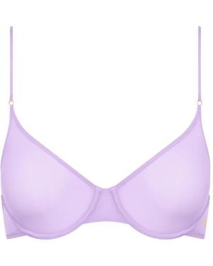 Maison Close Double Sens Corbeille Sheer Bra - Purple