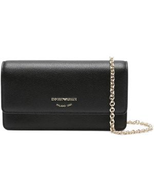 Emporio Armani Chain-Strap Clutch Bag - Black