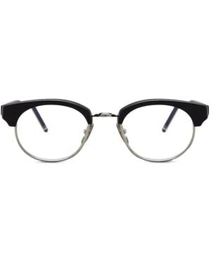 Thom Browne Brille Mit Ovalem Gestell - Schwarz