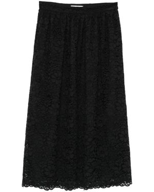 Andiata Jupe Jen 80 À Coupe Mi-Longue - Black