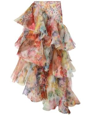 Zimmermann Luna Maxi Skirt - White