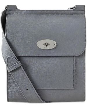 Mulberry Antony Postman's Lock Grained Leather Messenger Bag - Gray