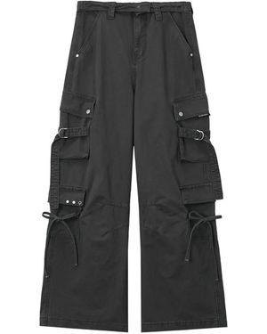 Musium Div. Pantalon Ample À Poches Cargo - Gris